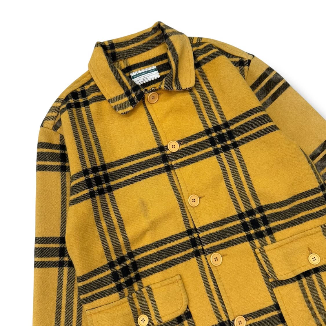 베네통 울 체크코트 r1819  상품이미지3