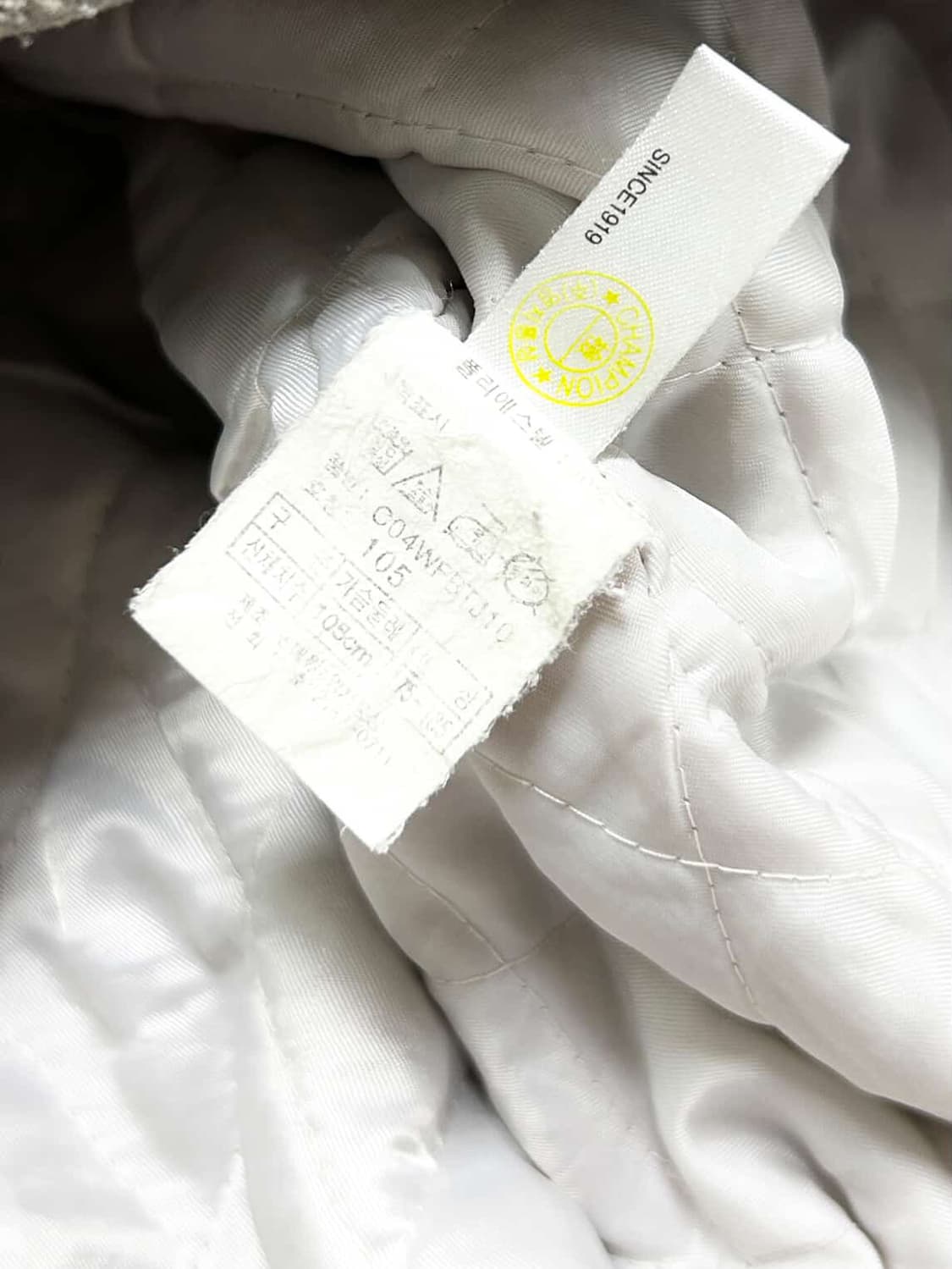 챔피온 초코로고 모카 플리스 누빔자켓 상품이미지8