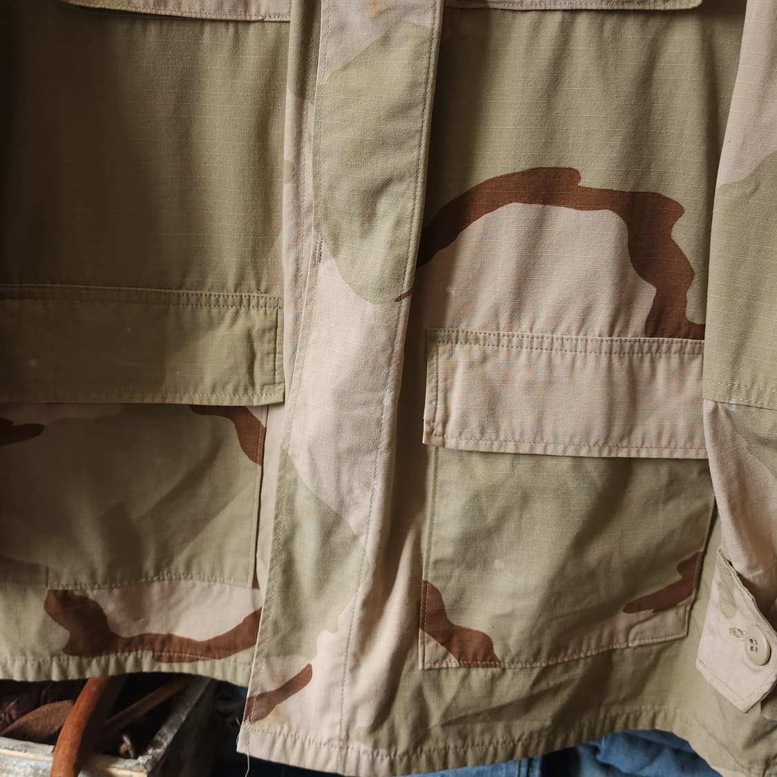 90s 미군 오리지널 사막 삼색 bdu 셔츠자켓 L x-long 상품이미지8