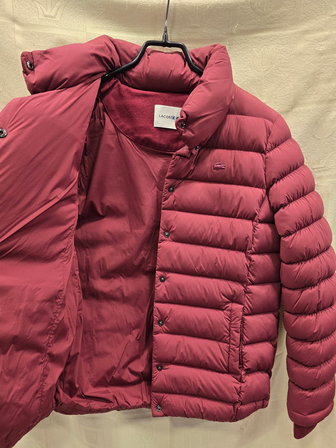 라코스테 여성 다운패딩 점퍼  버건디 S 상품이미지7