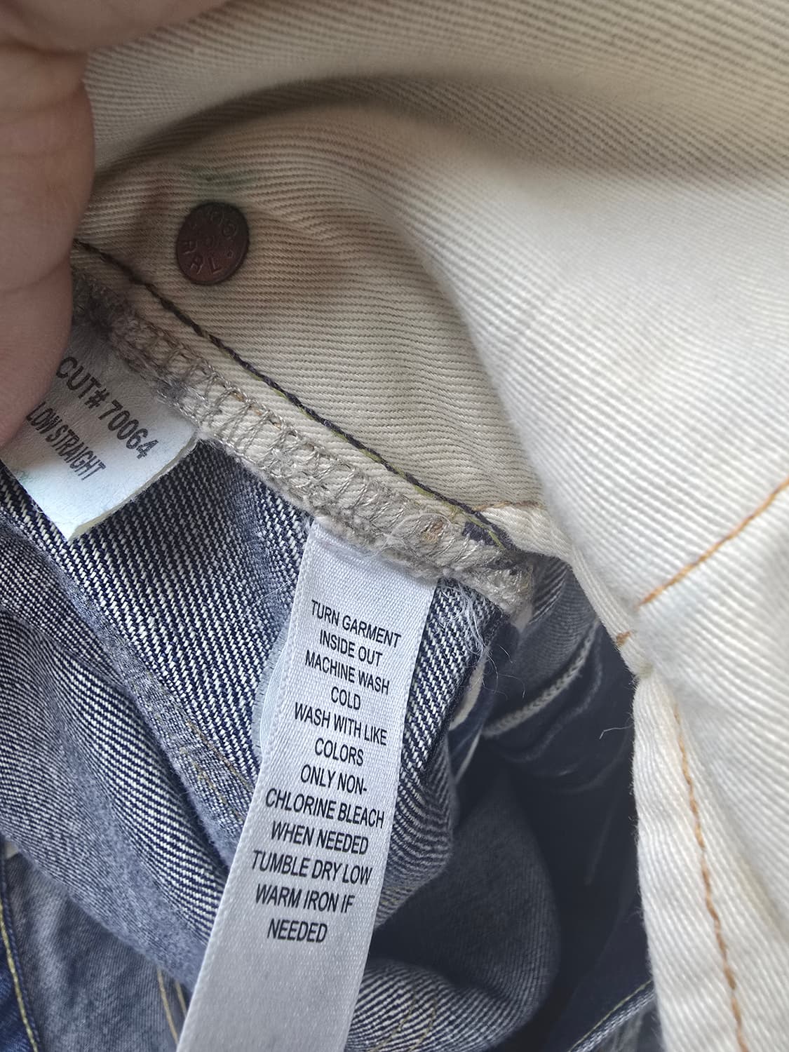 36×34(총장 101) RRL 로우 스트레이트  상품이미지6