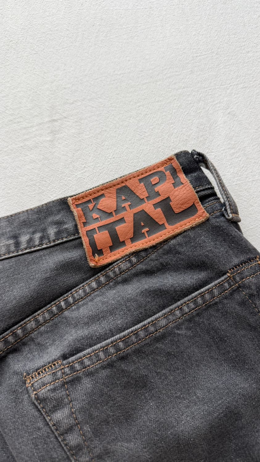 캐피탈 14온즈 데님 5P 몽키 시스코 잼스톤 팬츠 블랙 / 32사이즈 상품이미지6