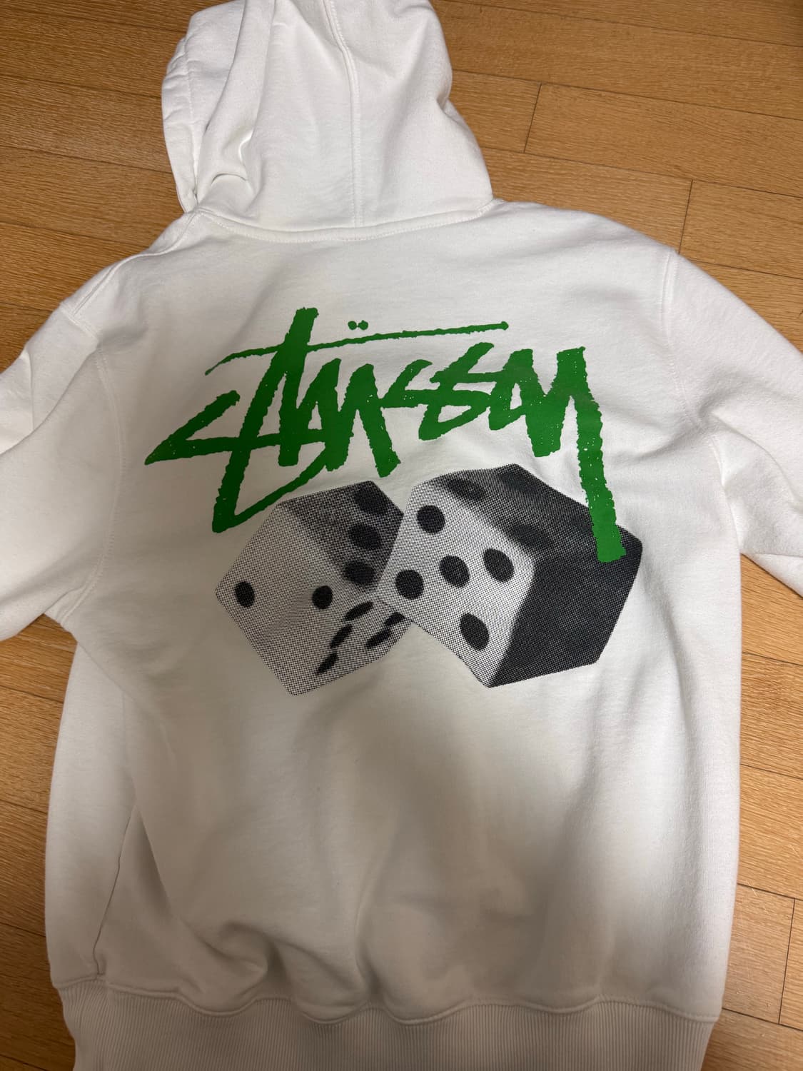 스투시 롤 더 다이스 후드 화이트 상품이미지2