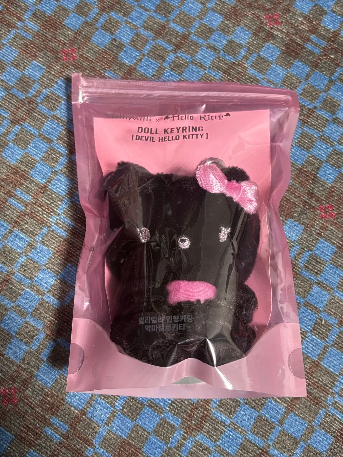 산리오x필리밀리 악마 헬로키티 키링 상품이미지1