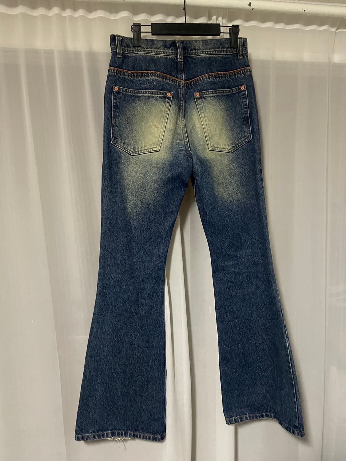 [28] 앤더슨벨 빈티지워시드 부츠컷 진 다크블루 상품이미지5