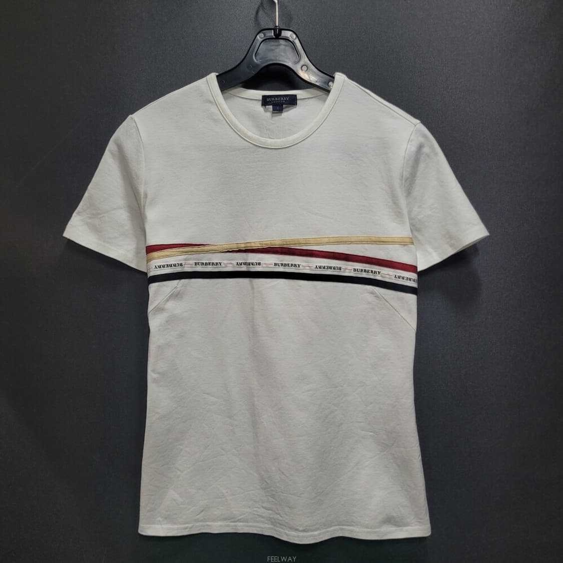 Burberry 버버리 런던 라인 로고 슬림핏 셔츠 상품이미지1