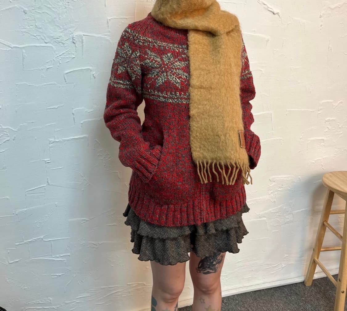 히스테릭 글래머 집업 니트 상품이미지1