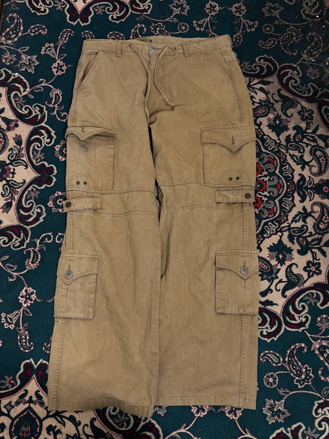 베이지 멀티포켓 카고 팬츠  상품이미지3