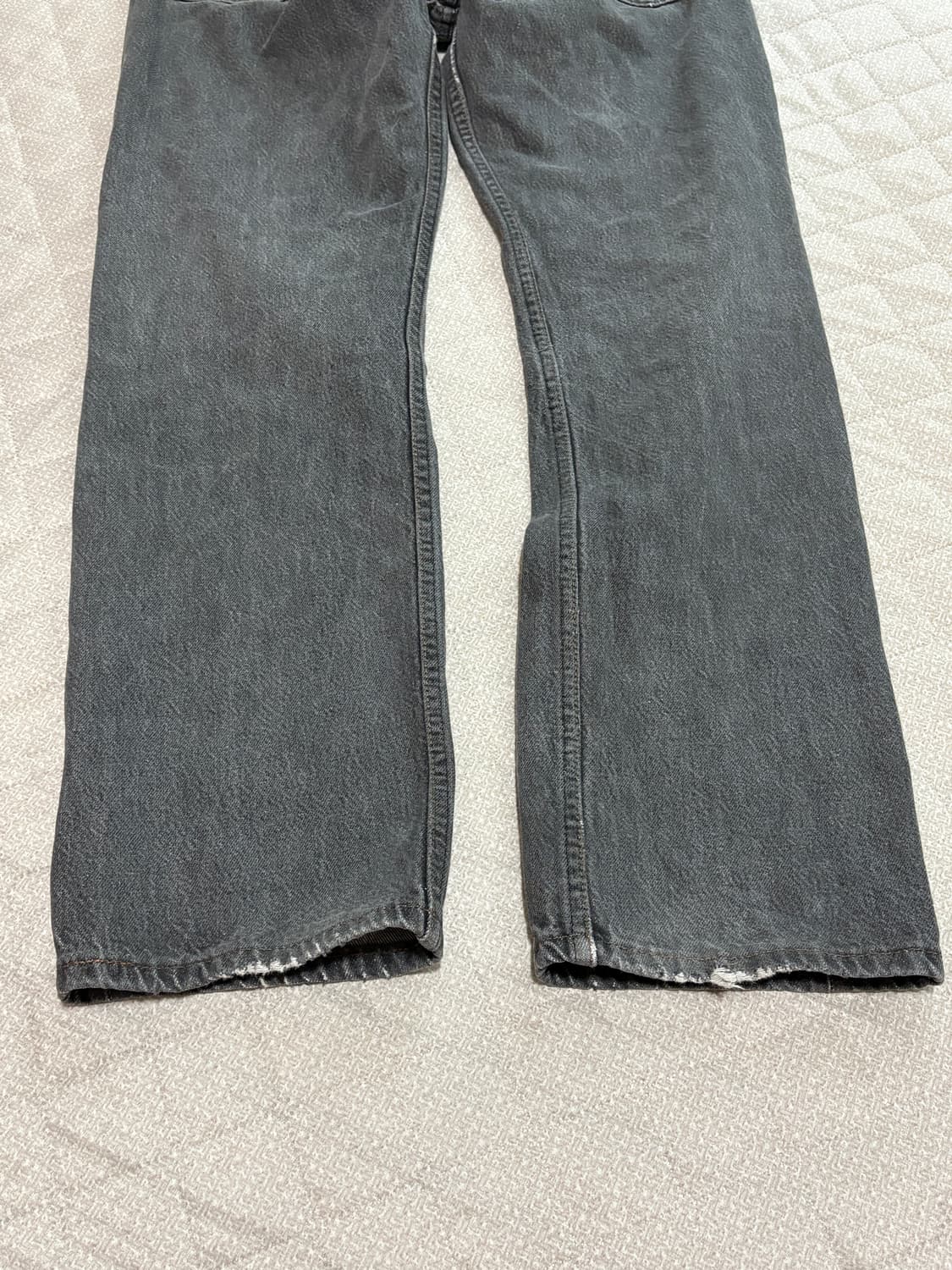 80s USA 빈티지 리바이스 501 블랙 데님 팬츠 상품이미지3