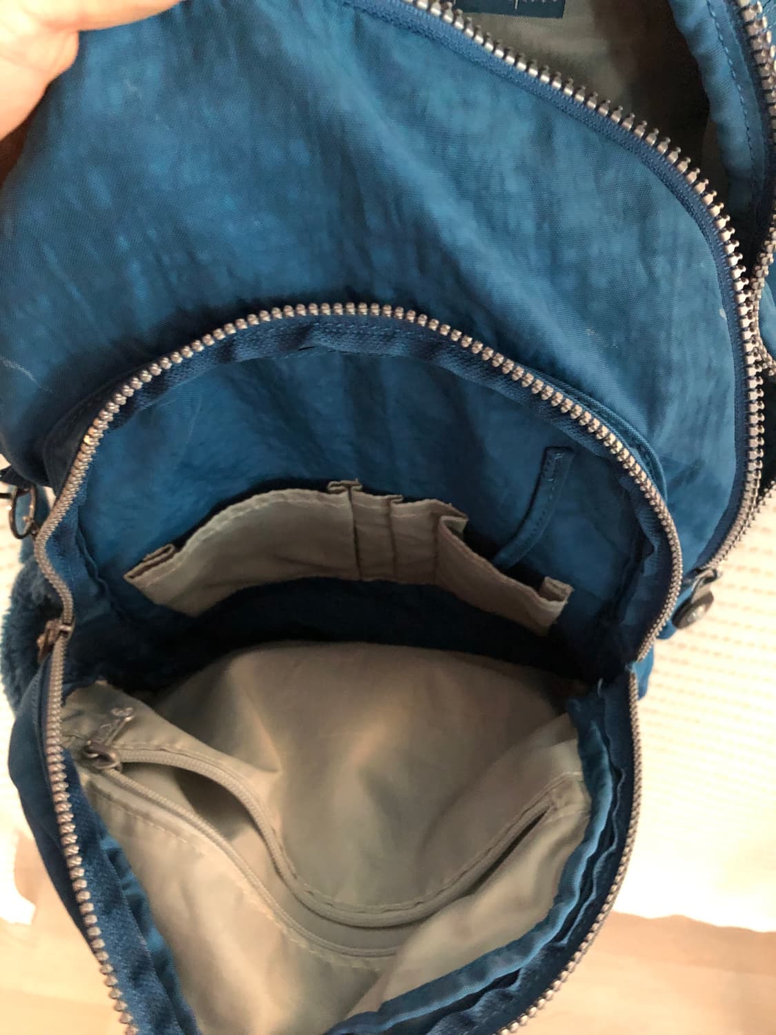 키플링 Y2K 나일론 블루 백팩 노트북 가방 상품이미지3