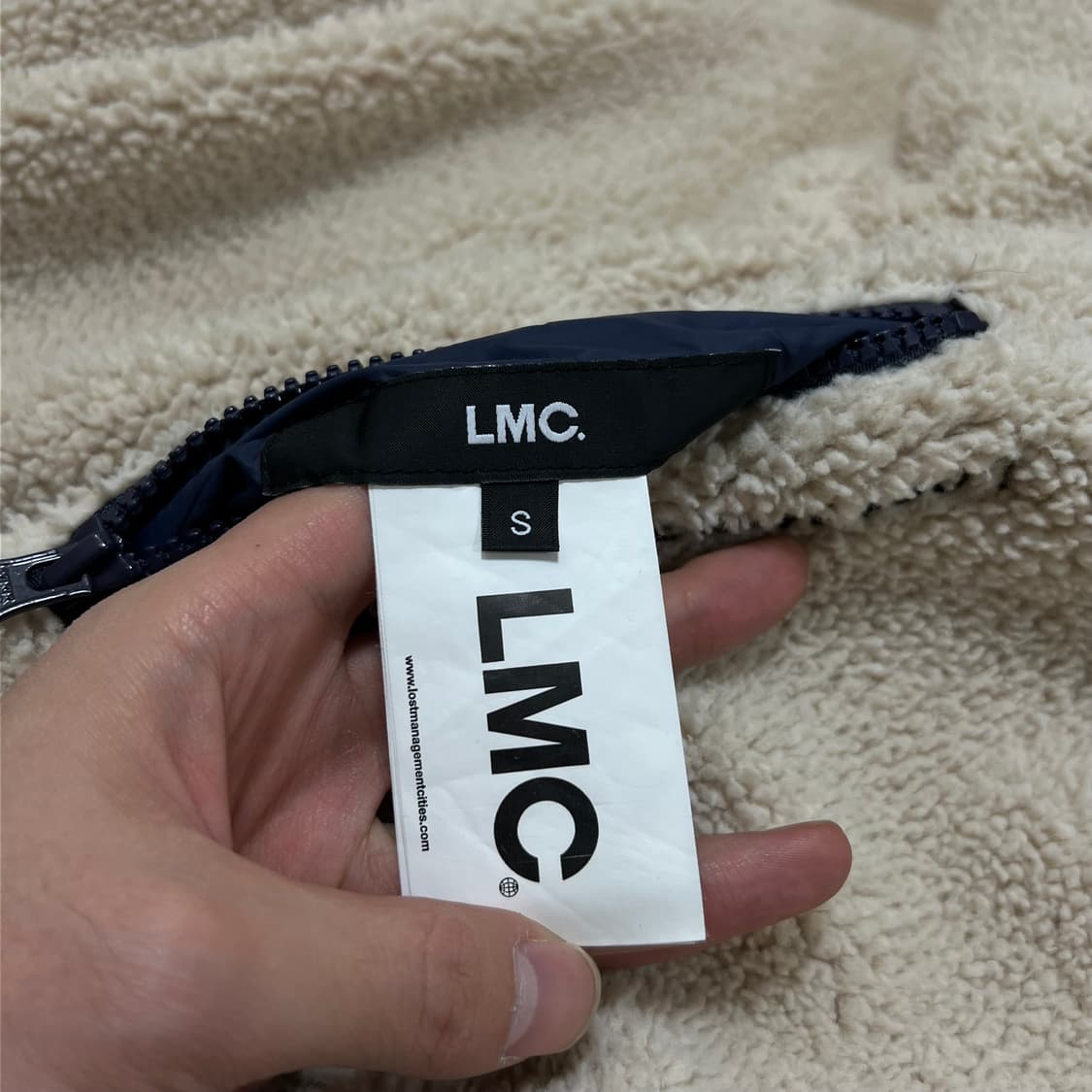 엘엠씨 덕다운 리버시블 뽀글이 후리스 푸퍼패딩 점퍼 [네이비] S/90 상품이미지9