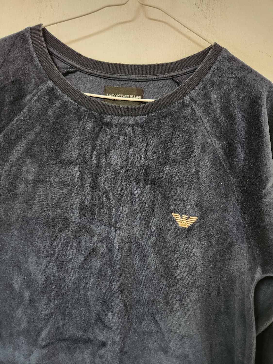 엠포리오 아르마니 벨벳 롱 티셔츠 원피스95(M) 상품이미지3