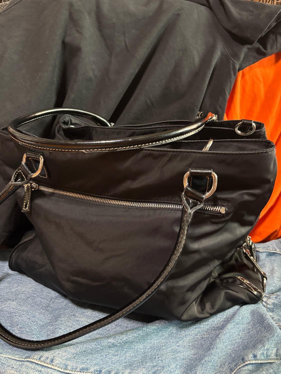 vintage guess boston bag 37cm 상품이미지9
