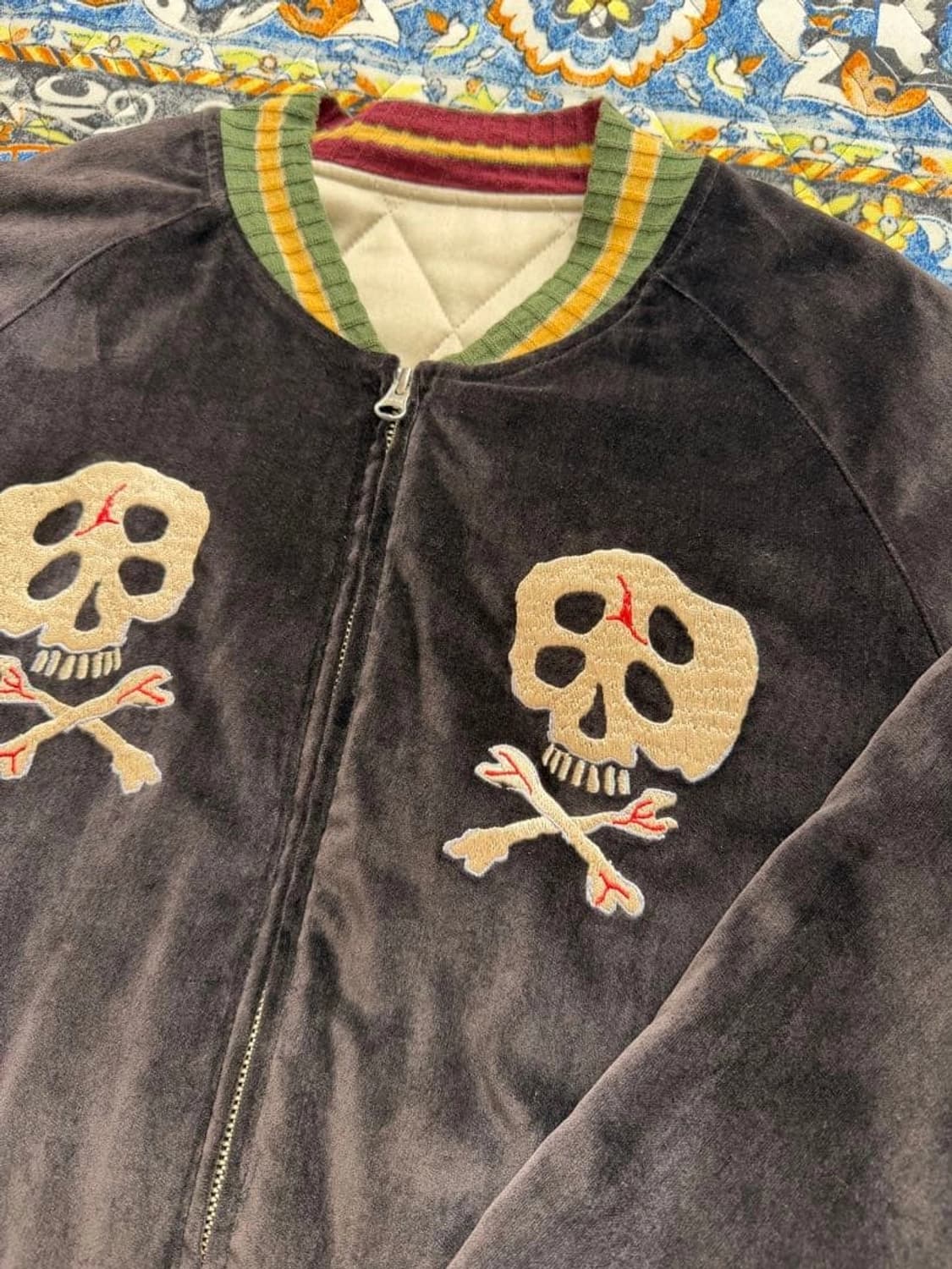 캐피탈 벨베틴 설파이드 수베니어 레인 스컬 자켓 상품이미지3