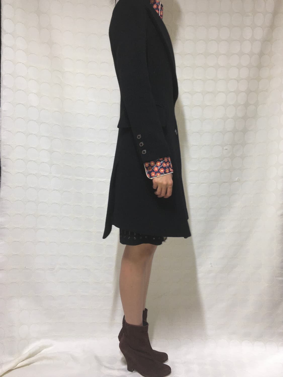 vivienne westwood 비대칭 카라 울 캐시미어 코트  상품이미지3