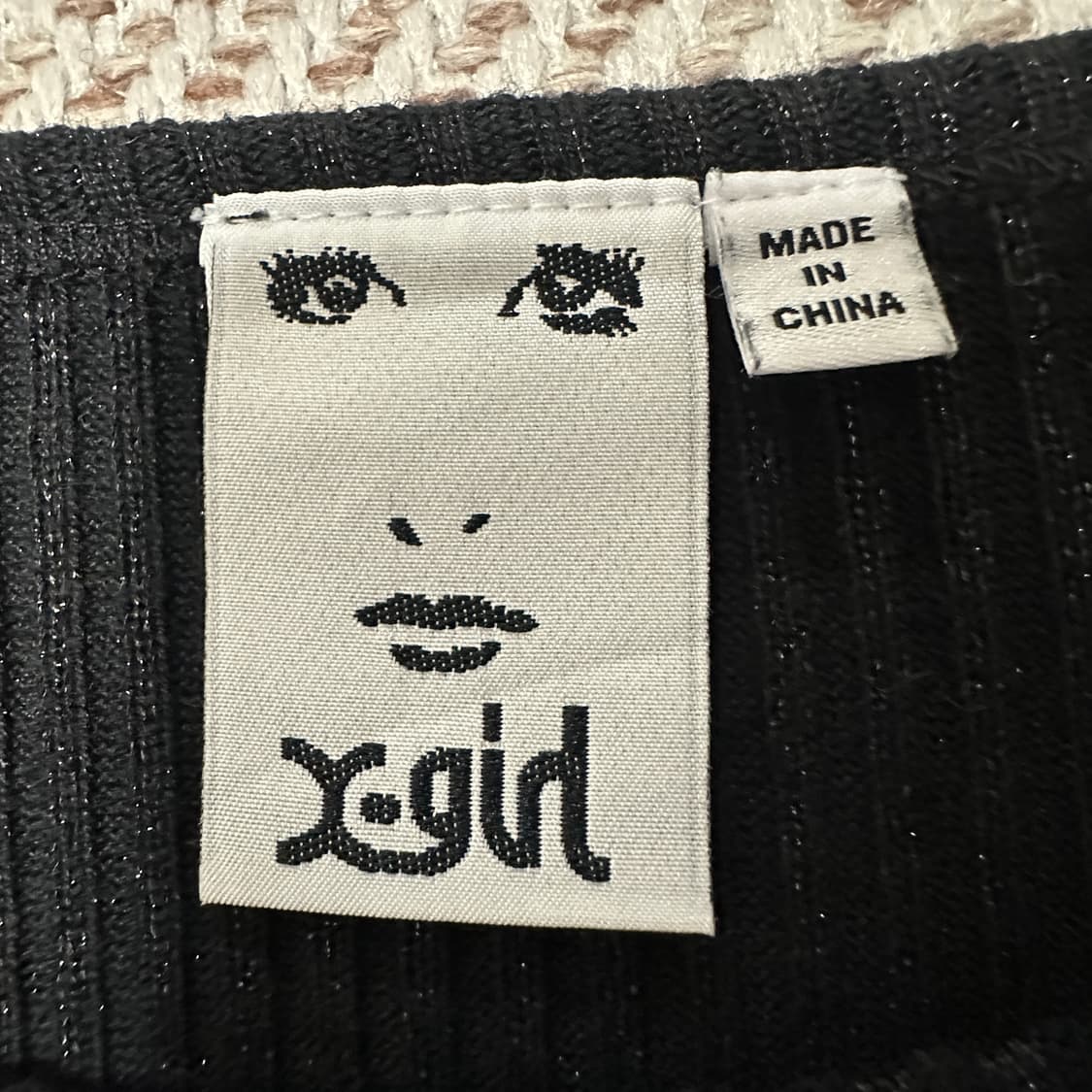 X-GIRL knit black 상품이미지4