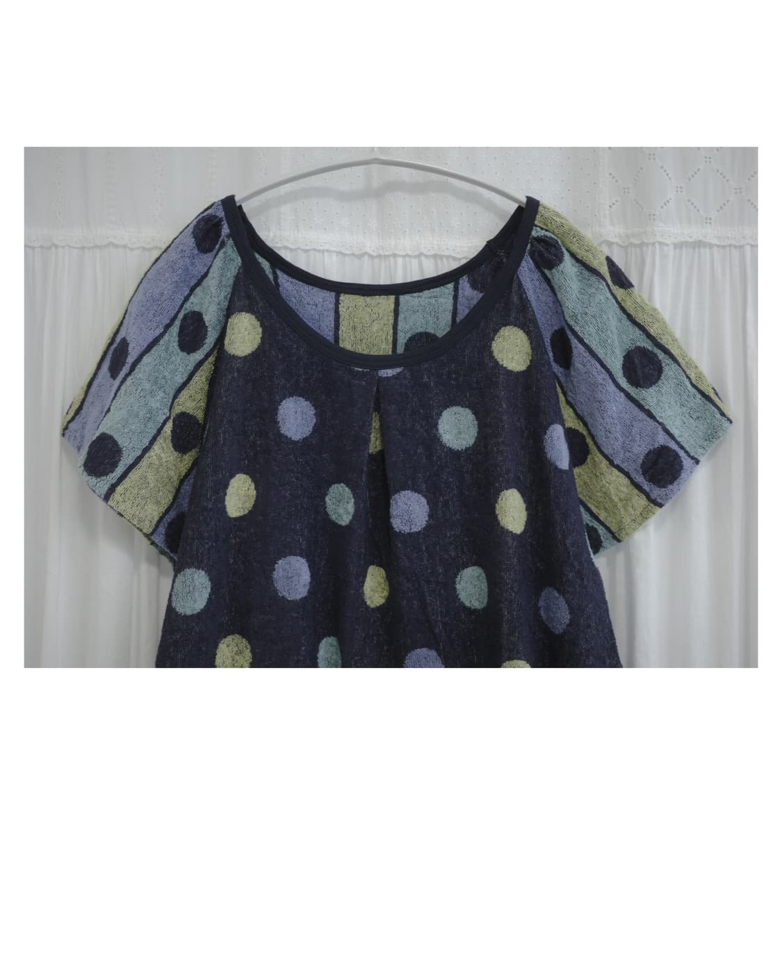 Terry Dot Raglan Dress 상품이미지3