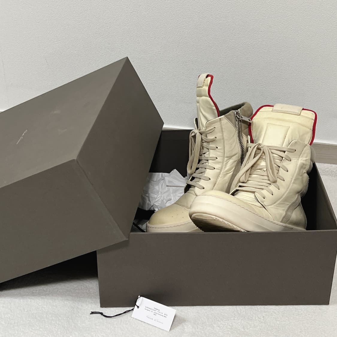 릭오웬스 19FW 지오바스켓 Off-White 밀크 펄 상품이미지6