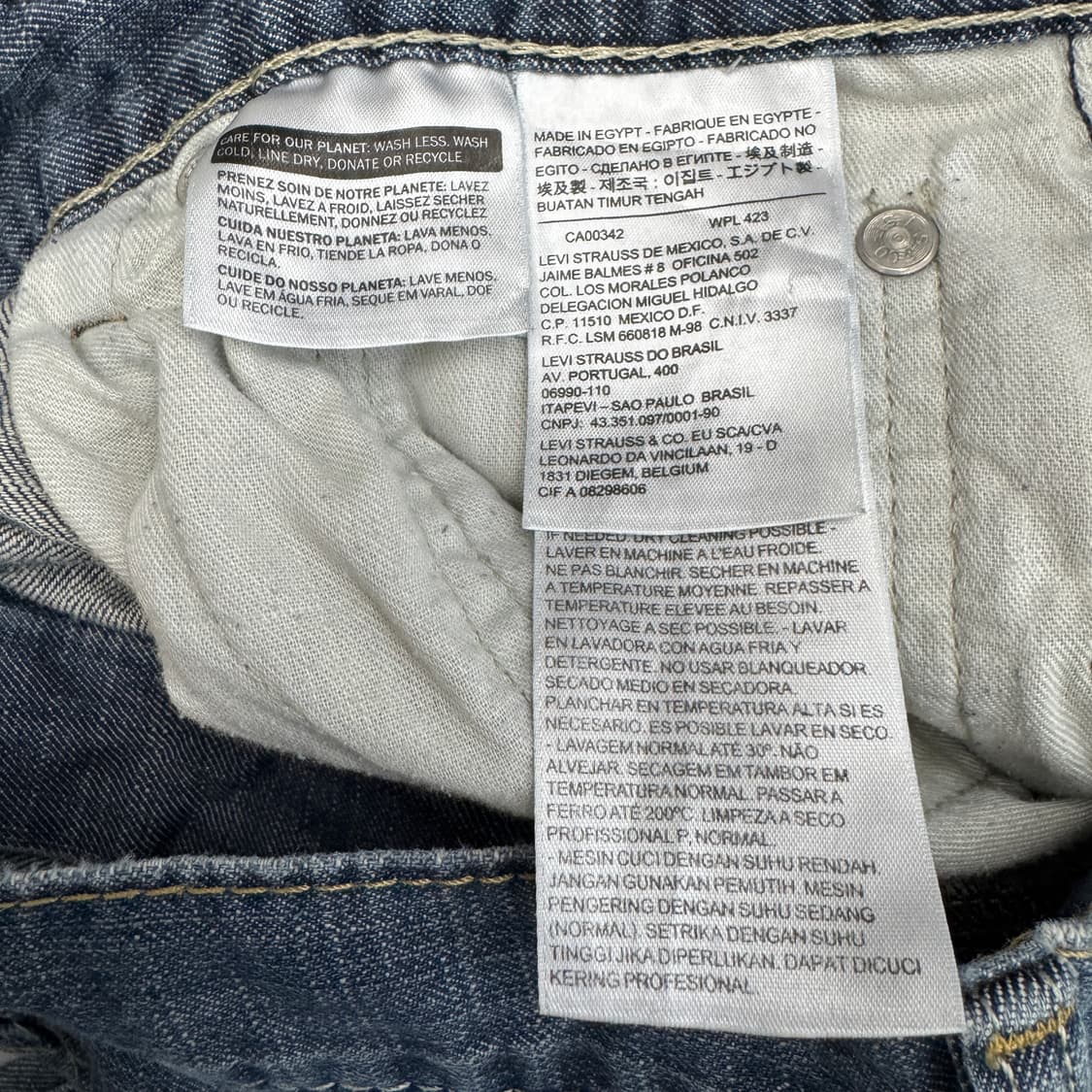 리바이스 569 새깅 워싱 와이드 스케이터 데님팬츠 상품이미지7