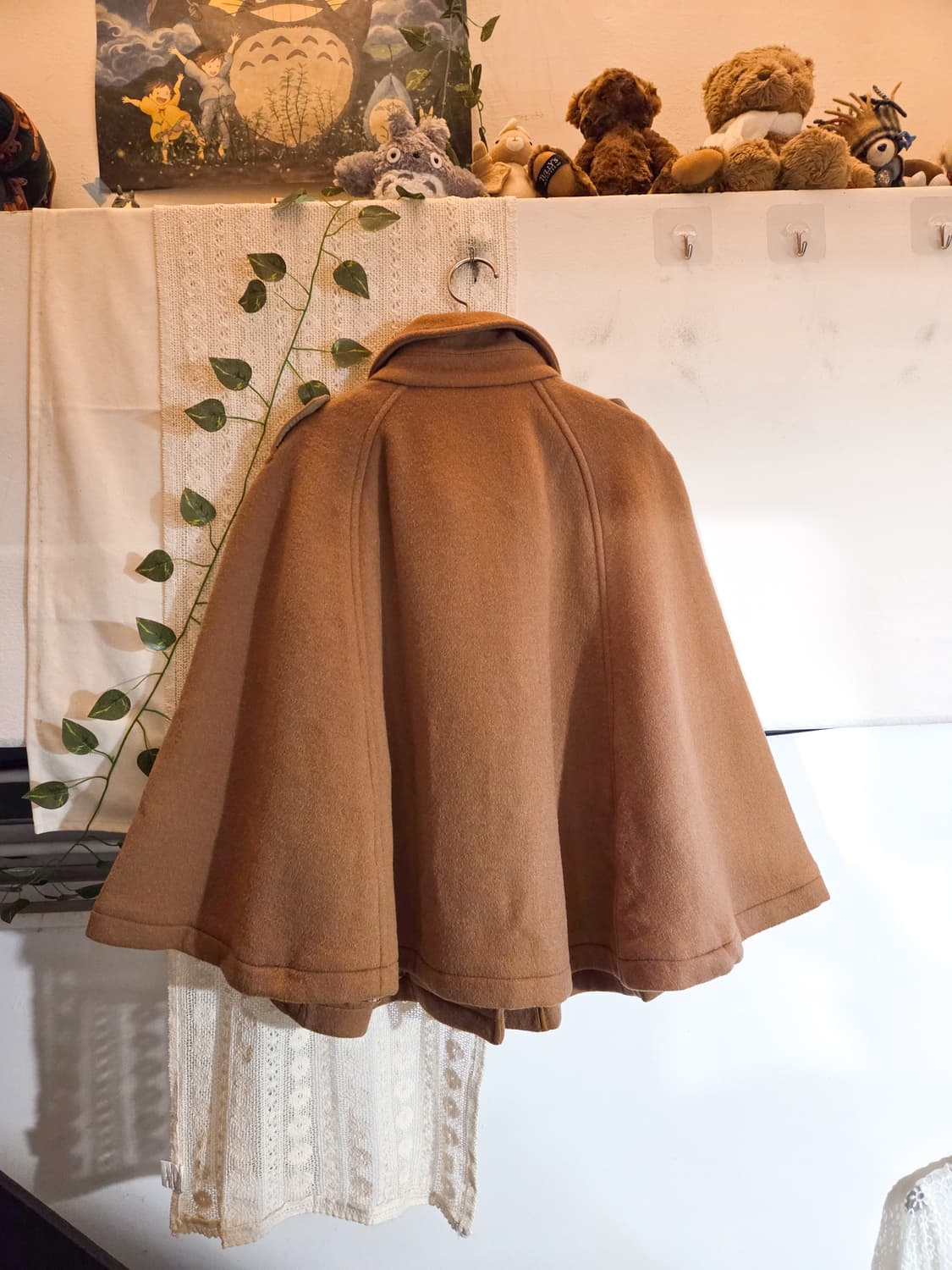 카멜 케이프 코트 상품이미지6