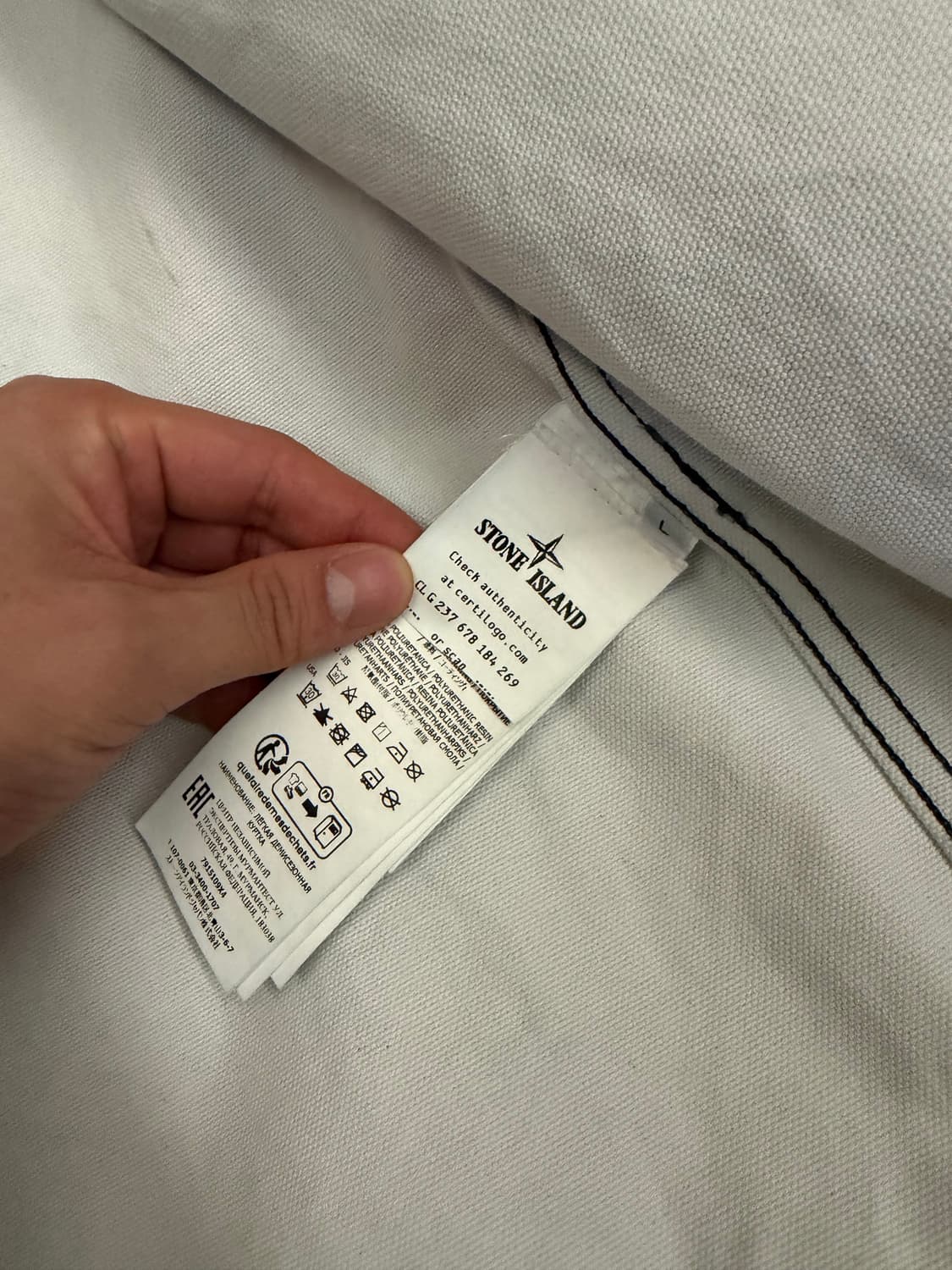 스톤아일랜드 Stone Island 마리나 코튼 캔버스 오버셔츠 상품이미지5