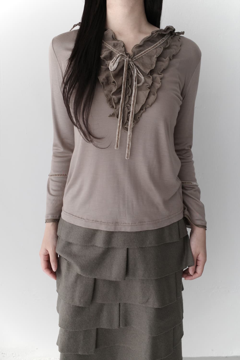 frill lace T 상품이미지5