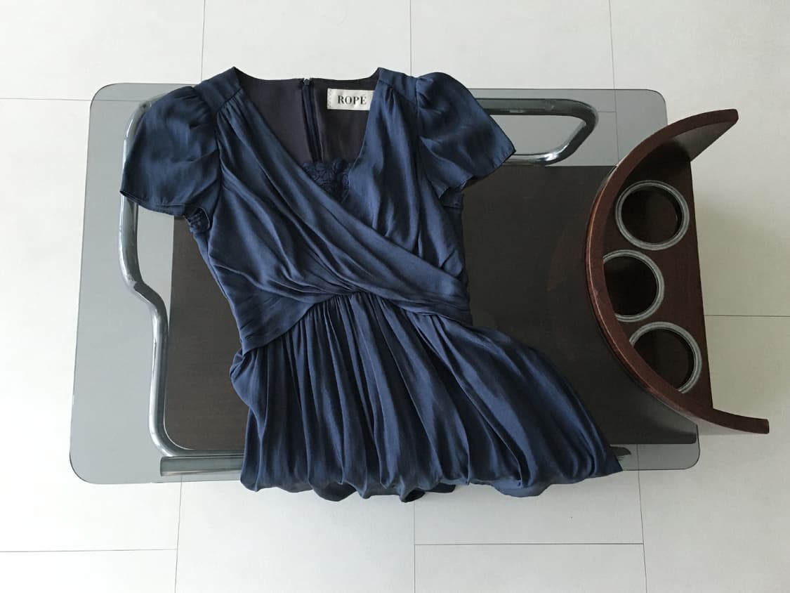 soft drape wrap midi dress 상품이미지5