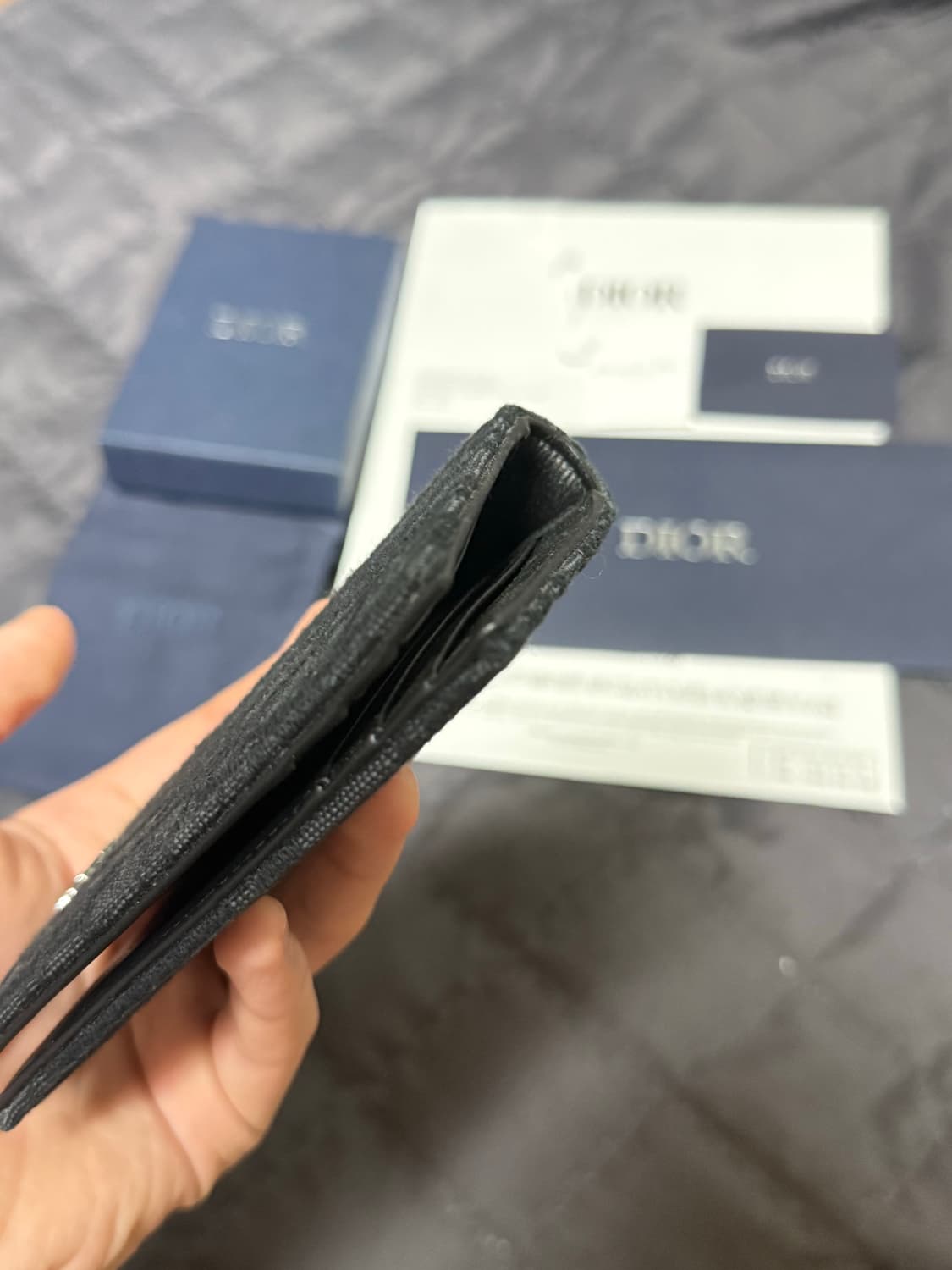 디올 24FW 오블리크 자카드 오거나이저 카드지갑 블랙 상품이미지9