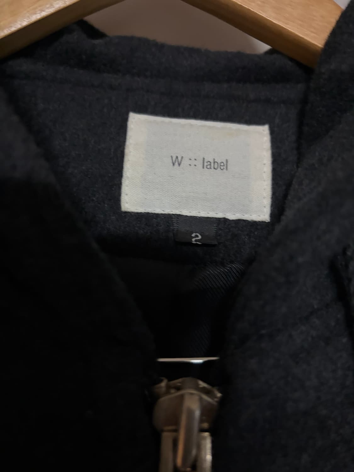 W::label 보세 면 코트 상품이미지3