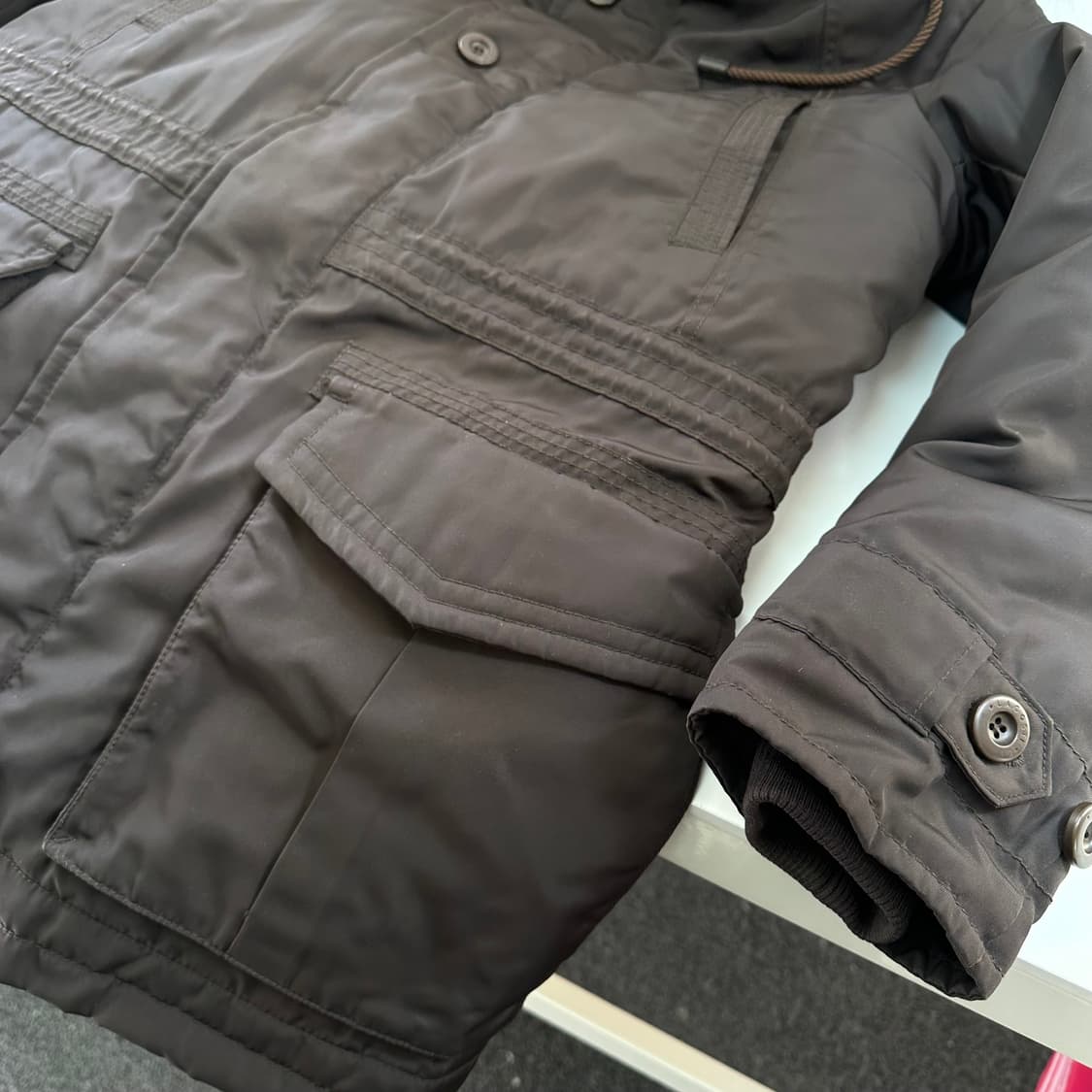 95 라코스테 딥브라운 내피 야상 점퍼 상품이미지5