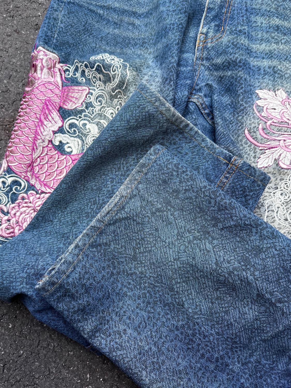 BUKKIR ABOU 오리엔탈 스네이크스킨 코이 데님팬츠  상품이미지9