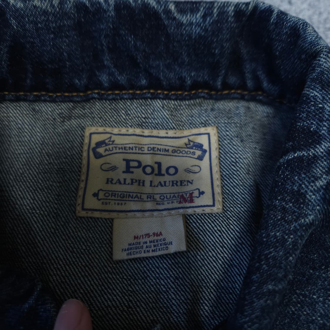 폴로 페이디드 데님 자켓 m 상품이미지6