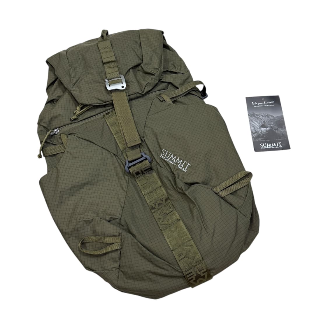 써미트 고래23 나일론 백팩 가방 카키 상품이미지2