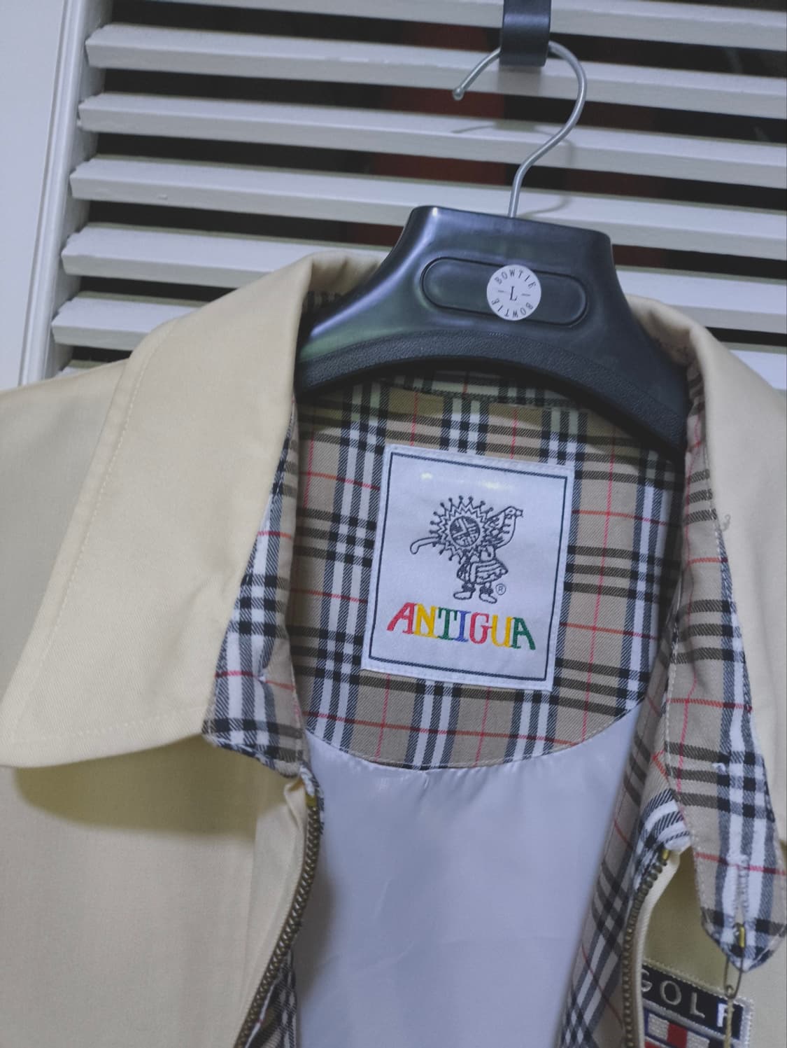 새거 105 Y2K 안티구아골프클럽 버버리패턴 스윙탑 블루종 상품이미지6