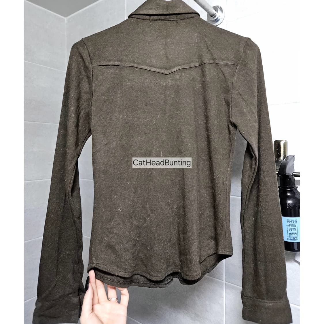 투포켓 슬림핏 코튼 남방셔츠 가디건_카키브라운 상품이미지6