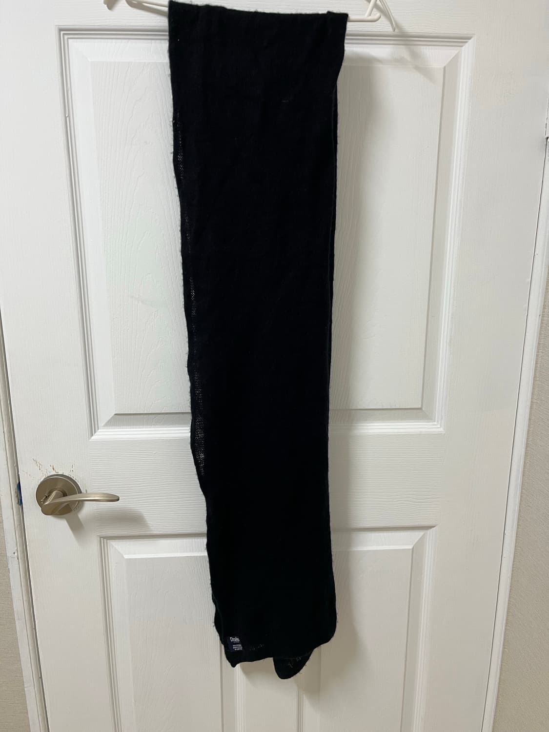 드레익스 머플러 스카프 캐시미어 100% 블랙 상품이미지3