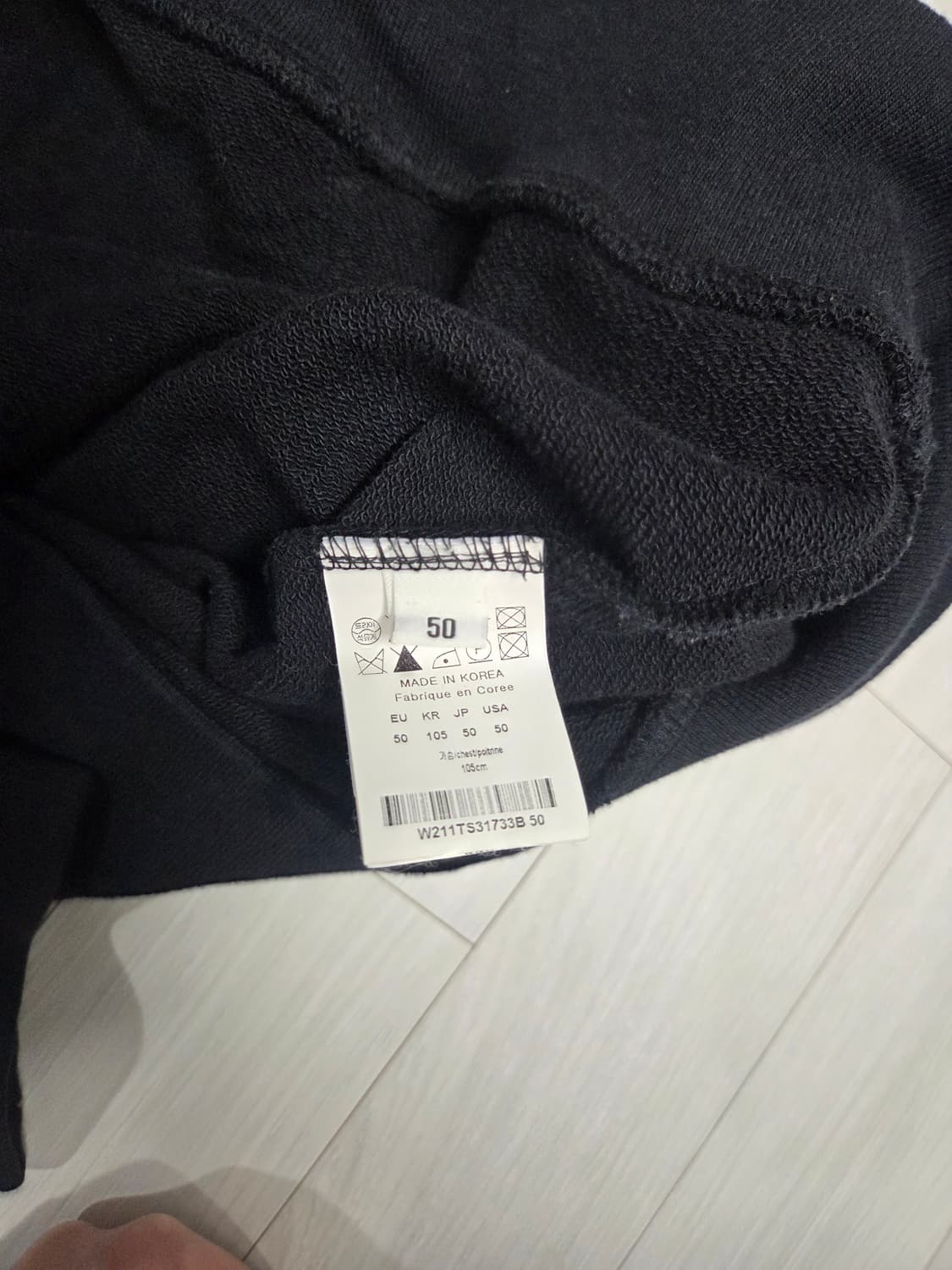 우영미 후드 블랙 상품이미지4