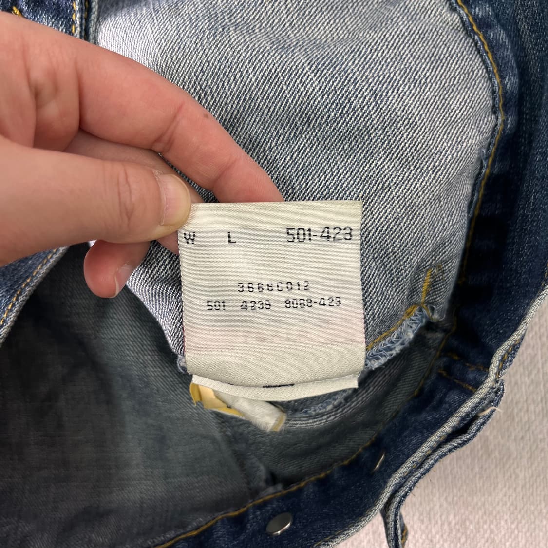 W 95 리바이스 USA 501 데님 트러커 자켓 상품이미지9