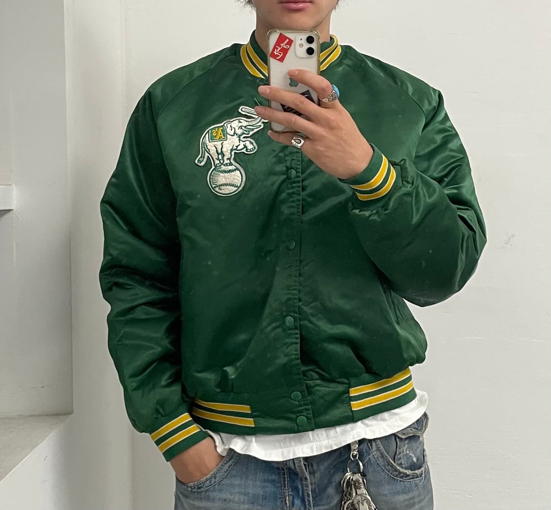 chalk line 오클랜드 아틀레틱스 스타디움자켓 상품이미지1