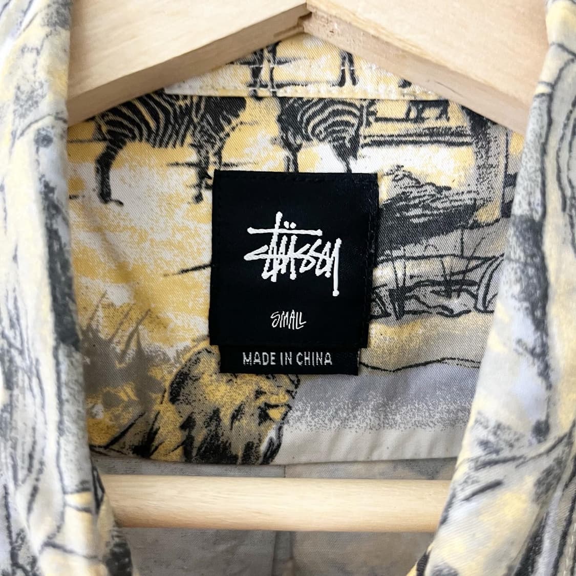 스투시 패턴 코튼 카라 셔츠 상품이미지7