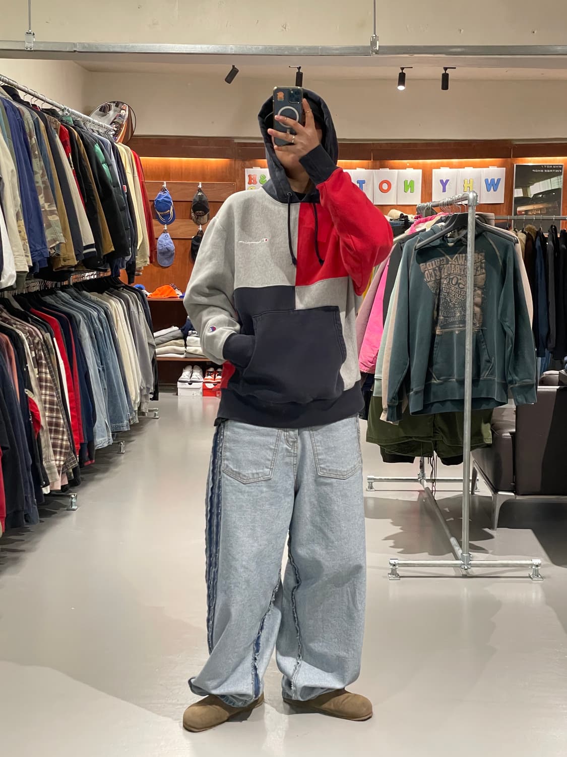 챔피온 리버스위브 후드 티셔츠   상품이미지5