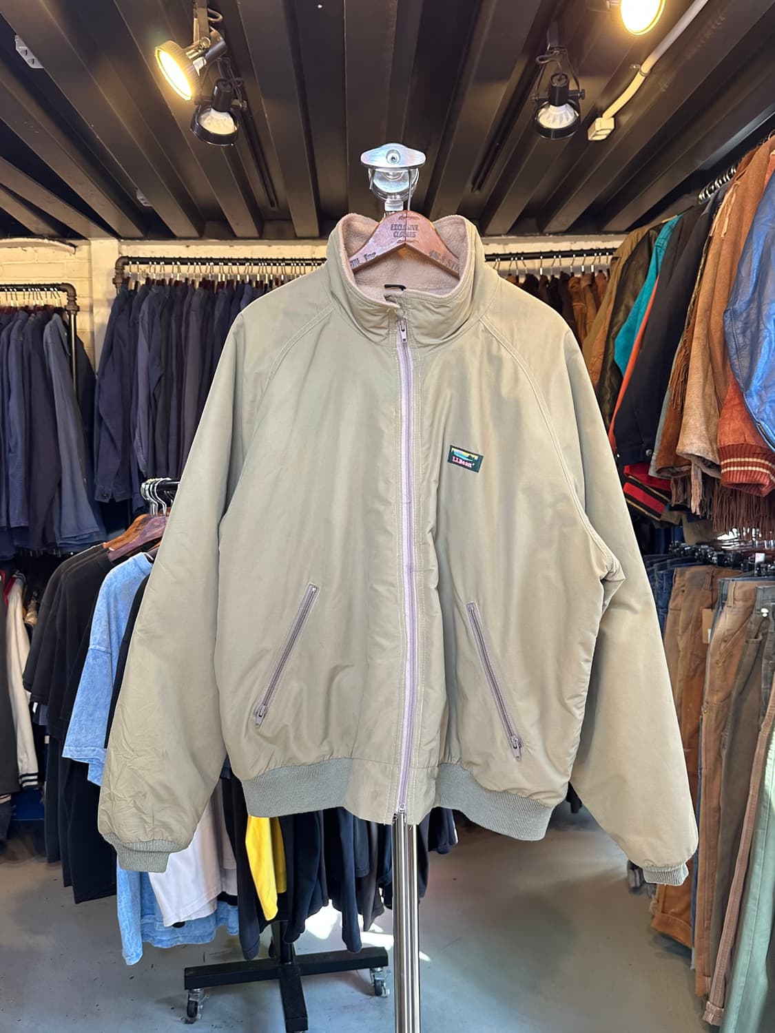 90s 엘엘빈 후리스 라이닝 윔업 트랙 자켓 상품이미지1