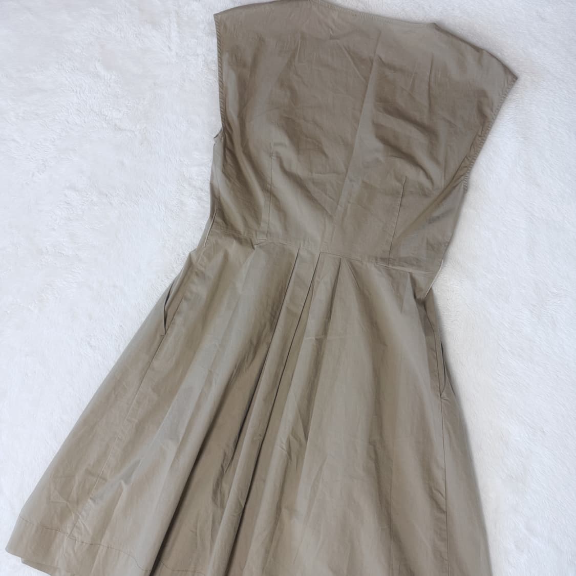 Max&Co 막스앤코 베이지 심플 보헤미안 나시 원피스 상품이미지5