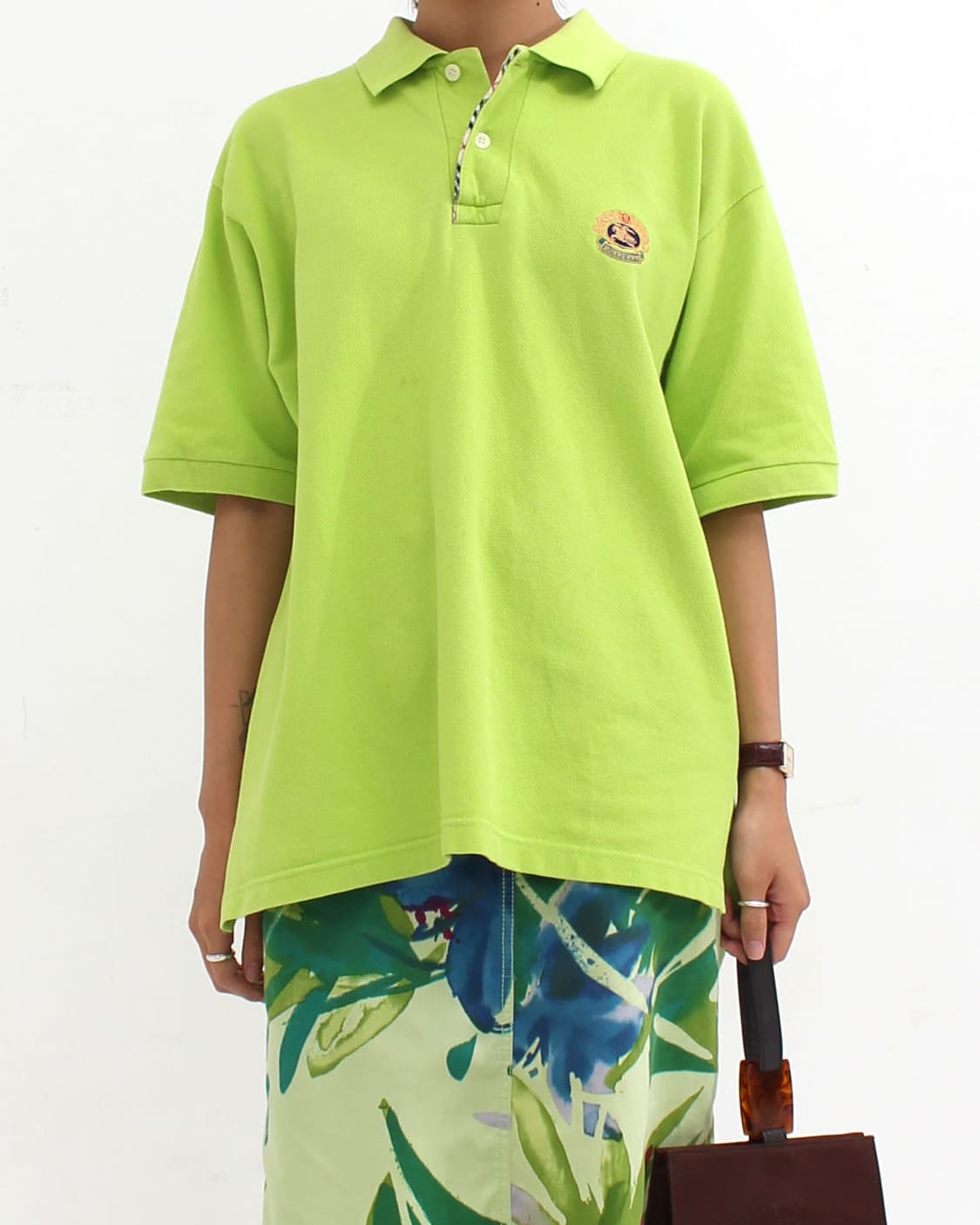 버버리 90 라임 그린 카라티 pk셔츠 상품이미지10