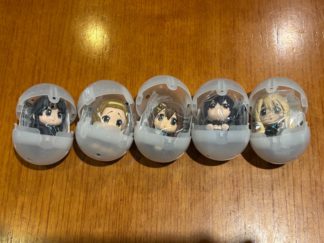 케이온 마치보우케 피규어 가챠 풀셋 상품이미지2