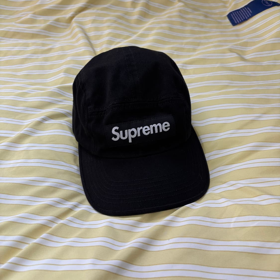 슈프림 워시드 치노 트윌 캠프캡 블랙 상품이미지2