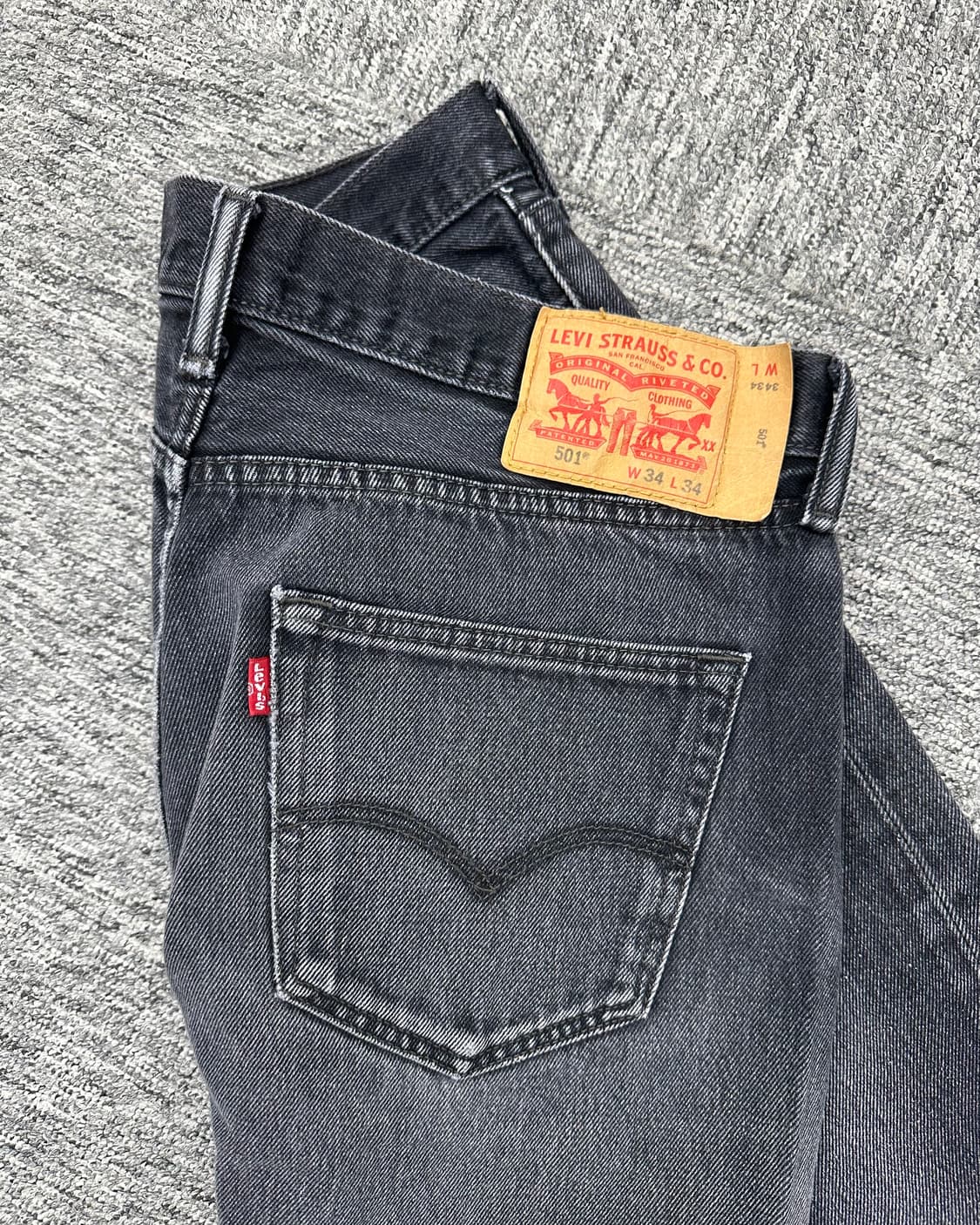 (허단44)00'S 리바이스 501 흑청-M1886 상품이미지5