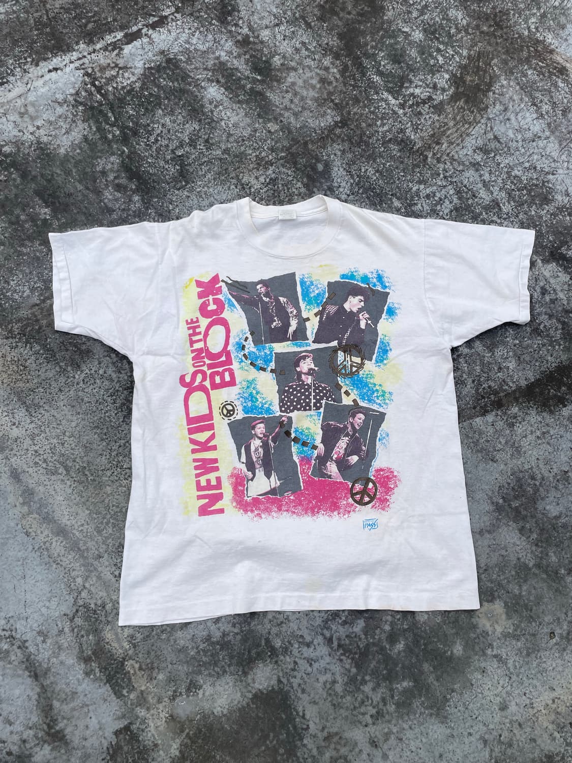 80s 뉴 키즈 온 더 블락 1989 투어 티 상품이미지1