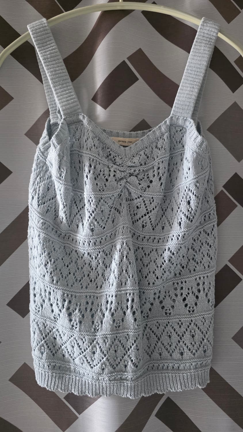 아카이브제이투유 셔링 니트 뷔스티에 탑 워터리블루 상품이미지7