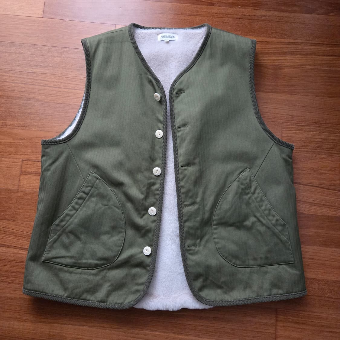 라이즈앤빌로우 에코퍼 라이닝 메카닉 베스트 올리브 XXL사이즈 상품이미지1
